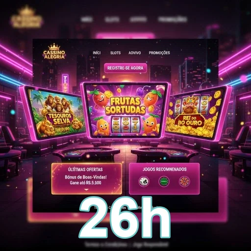 Ilustração de Acesse o Cassino Online 26h com Facilidade e Segurança