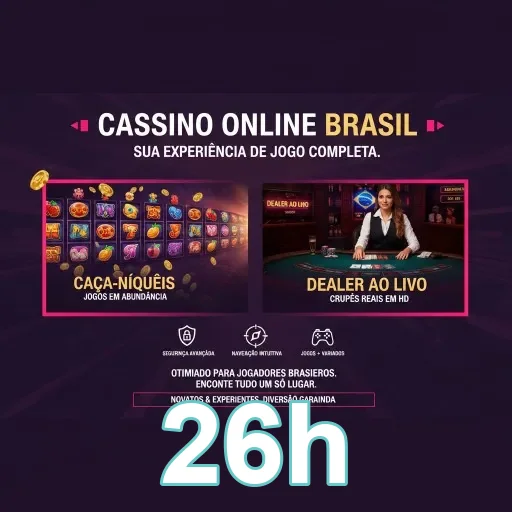 Ilustração de Explore as promoções premium da 26h para um jogo dinâmico