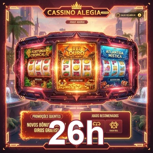 Imagem destacando o uso do aplicativo cassino 26h no celular