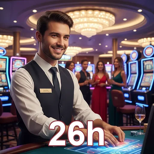 Imagem destacando o acesso a serviços VIP no cassino 26h